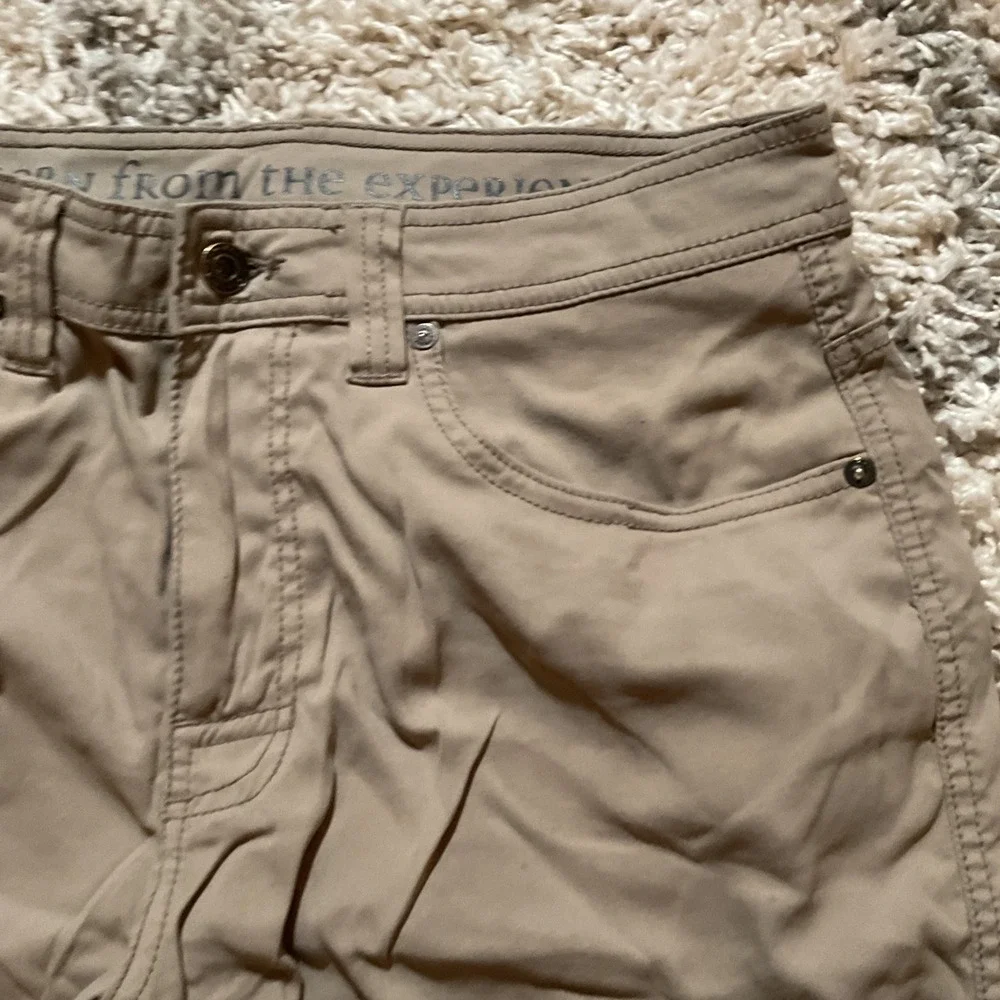 Prana Zion Men 32W x 9L Tan Hiking Outdoor‎ Performance Shorts Stretch Nylon